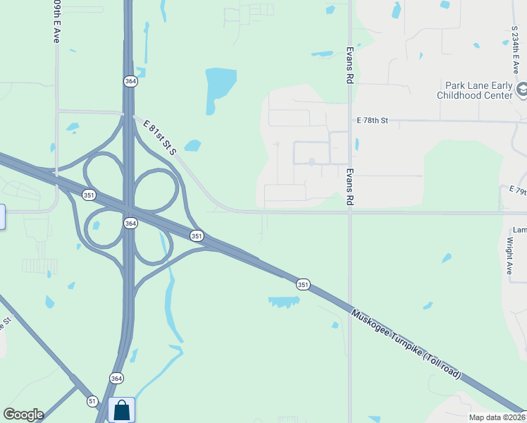 map of restaurants, bars, coffee shops, grocery stores, and more near 21699 East 81st Street South in Broken Arrow