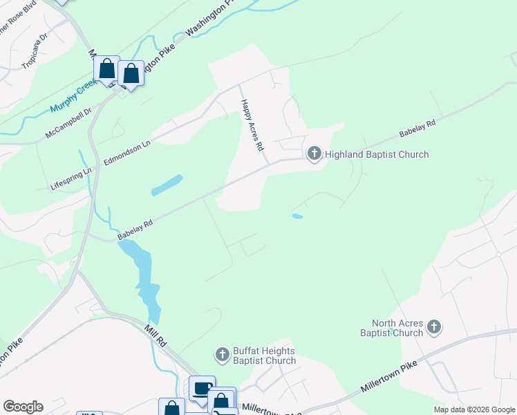 map of restaurants, bars, coffee shops, grocery stores, and more near 5952 Babelay Road in Knoxville