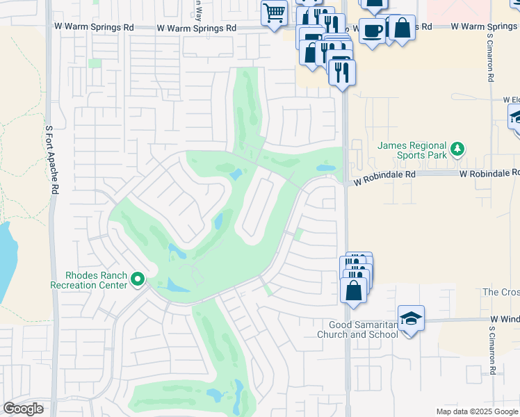 map of restaurants, bars, coffee shops, grocery stores, and more near 40 Chateau Whistler Court in Las Vegas