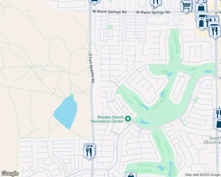 map of restaurants, bars, coffee shops, grocery stores, and more near 233 Spring Hollow Drive in Las Vegas