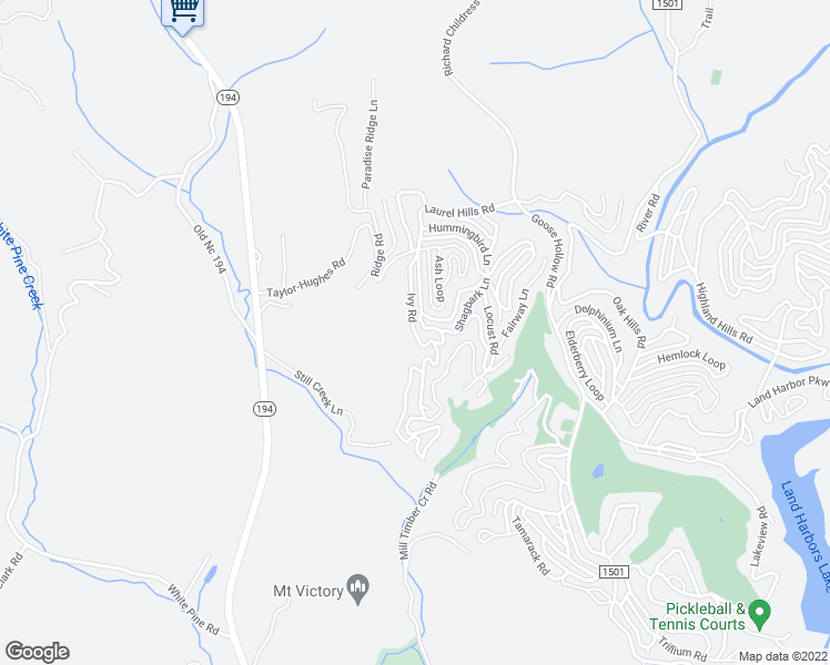 map of restaurants, bars, coffee shops, grocery stores, and more near 275 Ivy Road in Newland