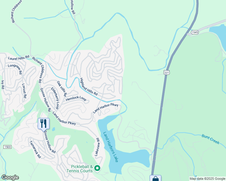 map of restaurants, bars, coffee shops, grocery stores, and more near 122 Sourwood Knoll Road in Newland