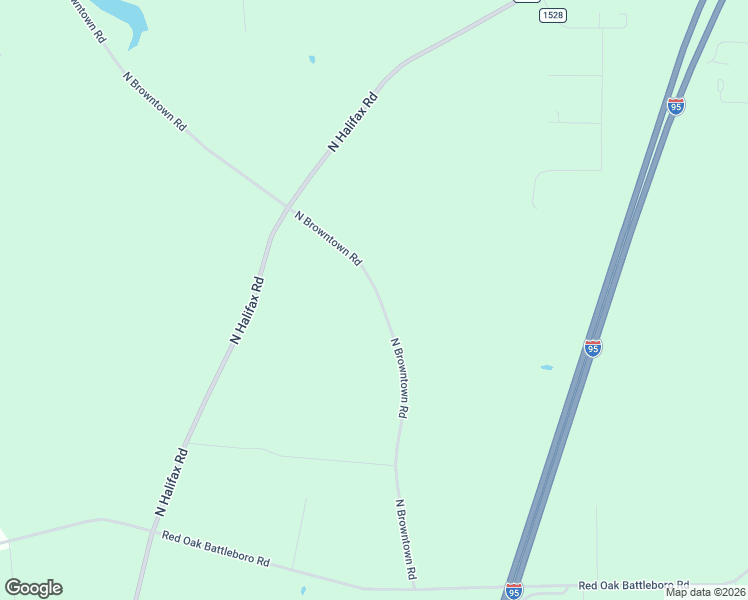 map of restaurants, bars, coffee shops, grocery stores, and more near 6126 North Browntown Road in Nash County