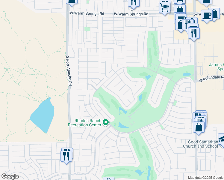 map of restaurants, bars, coffee shops, grocery stores, and more near 152 Cliff Valley Drive in Las Vegas