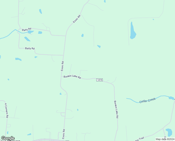 map of restaurants, bars, coffee shops, grocery stores, and more near 608 Bonkin Lake Road in Mocksville