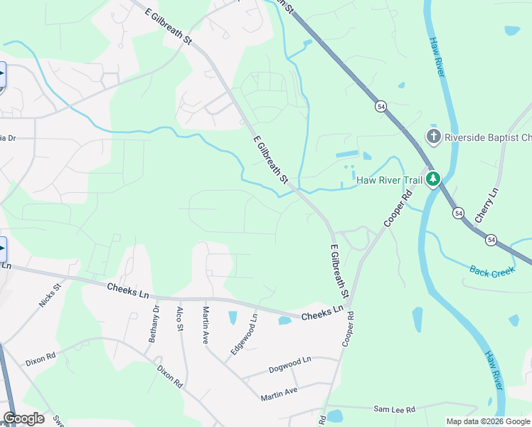 map of restaurants, bars, coffee shops, grocery stores, and more near 1315 Shakori Hills Drive in Graham