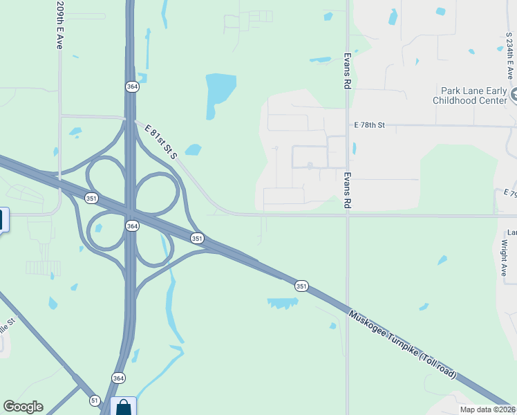 map of restaurants, bars, coffee shops, grocery stores, and more near 21699 East 81st Street South in Broken Arrow