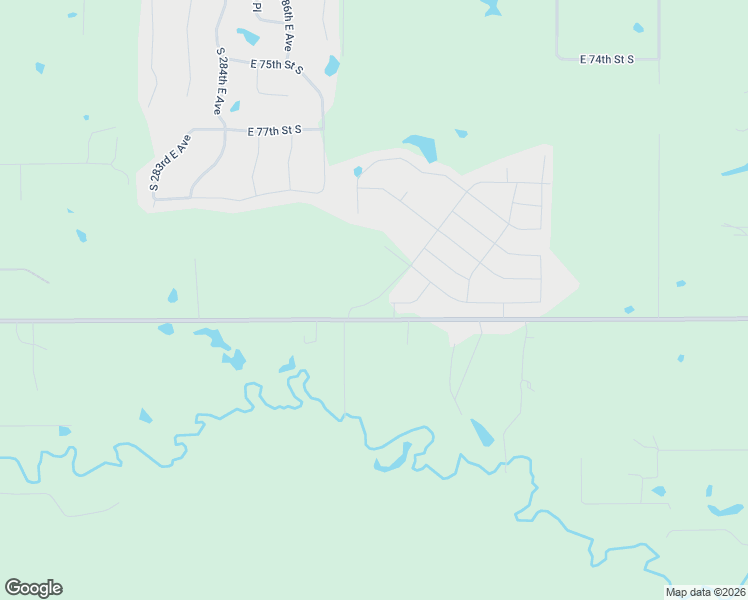 map of restaurants, bars, coffee shops, grocery stores, and more near 28947 East 81st Street South in Broken Arrow