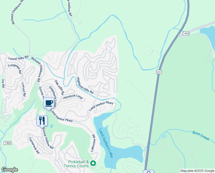 map of restaurants, bars, coffee shops, grocery stores, and more near 122 Sourwood Knoll in Newland