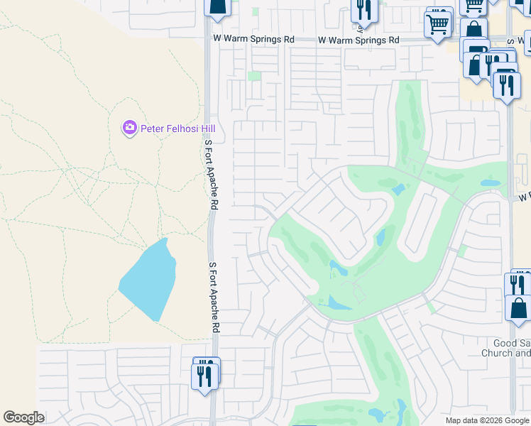 map of restaurants, bars, coffee shops, grocery stores, and more near 233 Spring Hollow Drive in Las Vegas