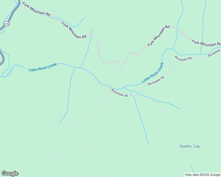 map of restaurants, bars, coffee shops, grocery stores, and more near Rockdale Road in Bakersville