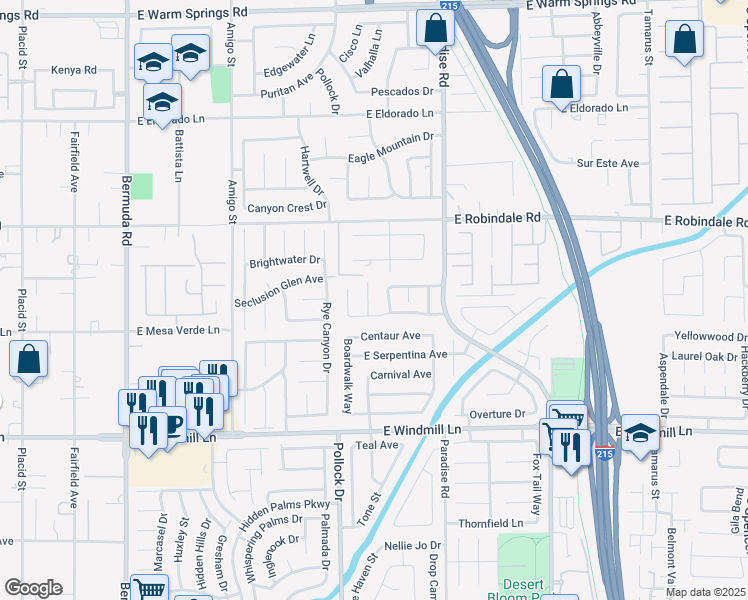 map of restaurants, bars, coffee shops, grocery stores, and more near 835 Royal Moon Avenue in Las Vegas
