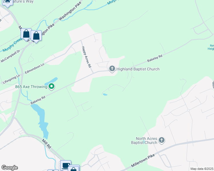 map of restaurants, bars, coffee shops, grocery stores, and more near 5901 Apple Valley Drive in Knoxville