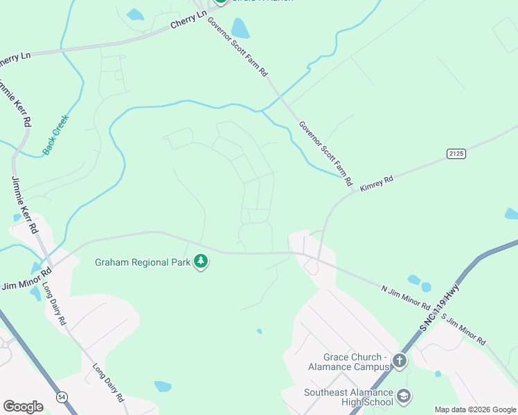 map of restaurants, bars, coffee shops, grocery stores, and more near 1530 North Jim Minor Road in Haw River