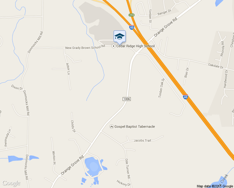 map of restaurants, bars, coffee shops, grocery stores, and more near 2517 Orange Grove Rd in Hillsborough