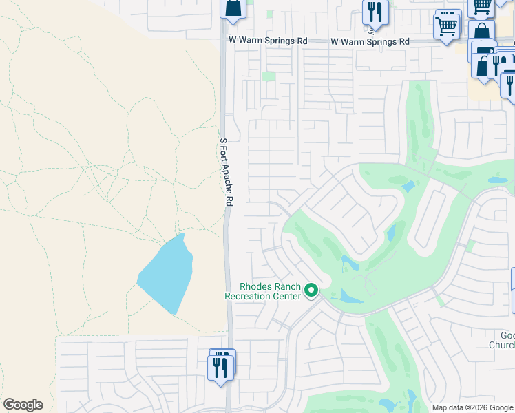 map of restaurants, bars, coffee shops, grocery stores, and more near 265 Rolling Springs Drive in Las Vegas