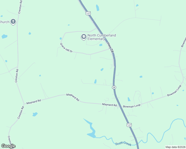 map of restaurants, bars, coffee shops, grocery stores, and more near 228 Spencer Lane in Crossville