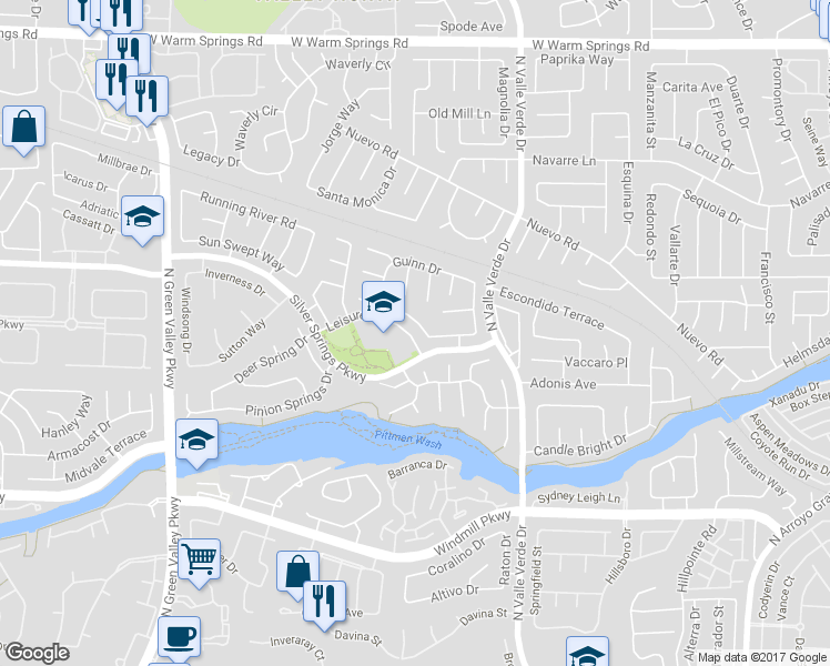 map of restaurants, bars, coffee shops, grocery stores, and more near 1923 Kransten Drive in Henderson