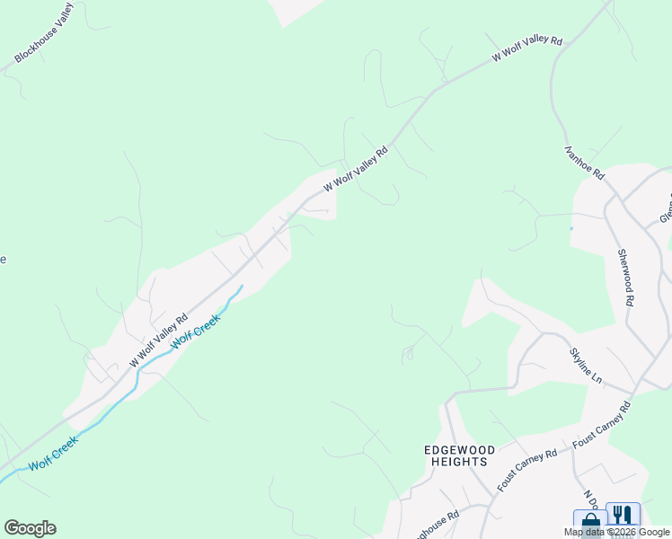 map of restaurants, bars, coffee shops, grocery stores, and more near 3101 West Wolf Valley Road in Clinton