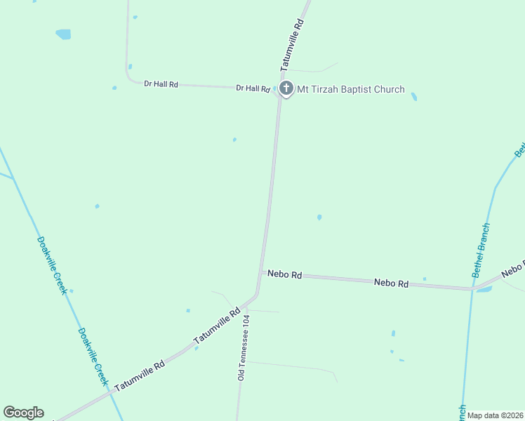 map of restaurants, bars, coffee shops, grocery stores, and more near 1355 Tatumville Road in Newbern