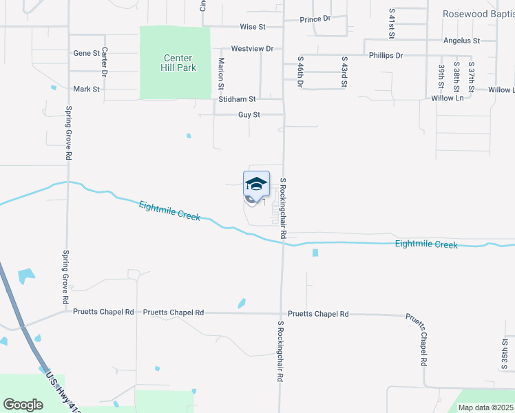 map of restaurants, bars, coffee shops, grocery stores, and more near 1300 South Rockingchair Road in Paragould
