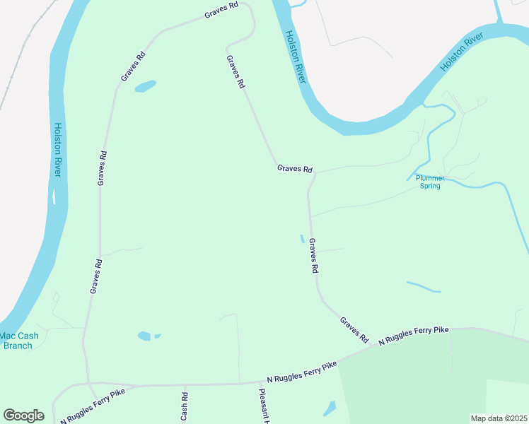 map of restaurants, bars, coffee shops, grocery stores, and more near 1424 Graves Road in Strawberry Plains