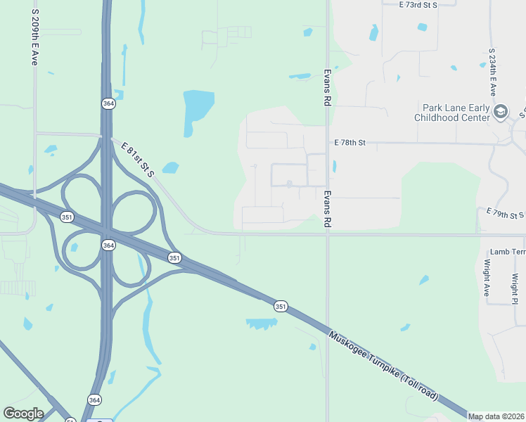 map of restaurants, bars, coffee shops, grocery stores, and more near 4821 Galveston Street in Broken Arrow