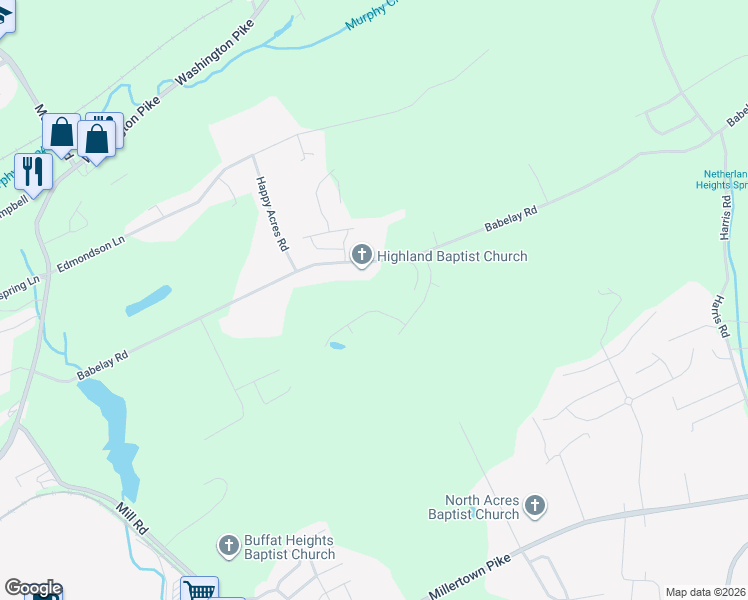 map of restaurants, bars, coffee shops, grocery stores, and more near 5925 Apple Valley Drive in Knoxville