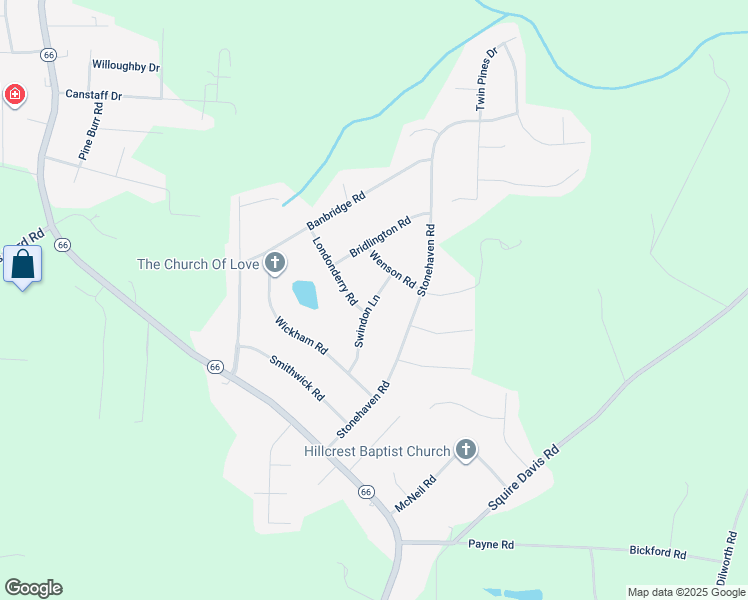 map of restaurants, bars, coffee shops, grocery stores, and more near 2316 Swindon Lane in Kernersville