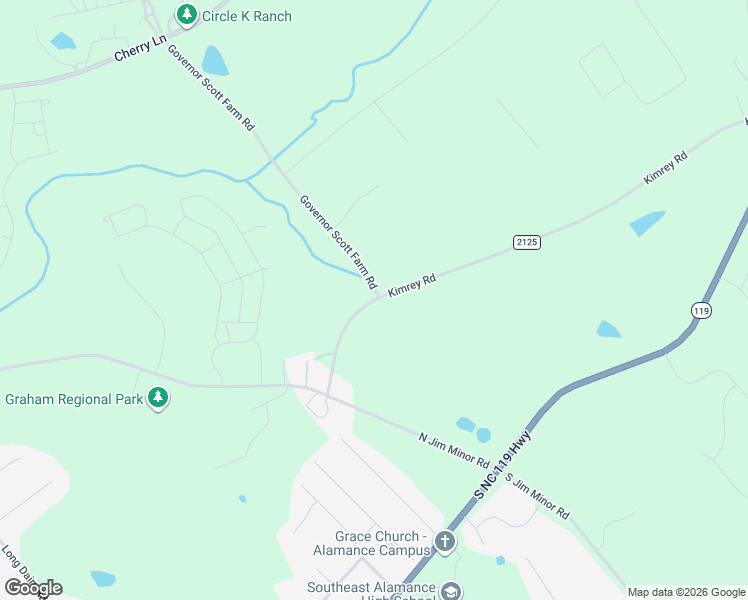 map of restaurants, bars, coffee shops, grocery stores, and more near 1999 Kimrey Rd in Haw River