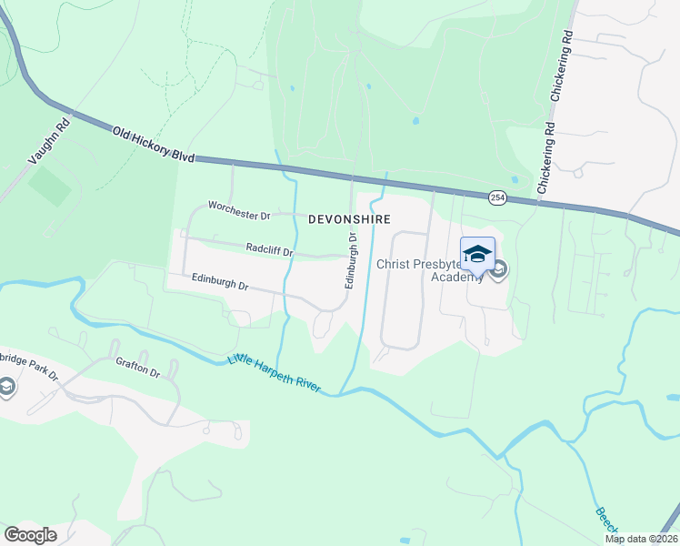 map of restaurants, bars, coffee shops, grocery stores, and more near 6413 Edinburgh Drive in Nashville