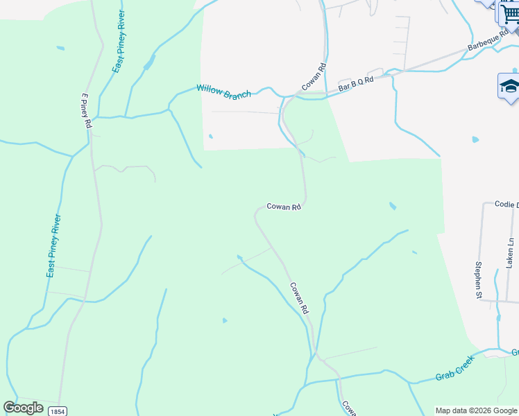 map of restaurants, bars, coffee shops, grocery stores, and more near 883 Cowan Road in Dickson