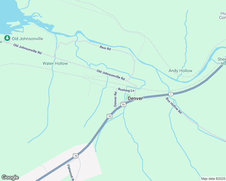 map of restaurants, bars, coffee shops, grocery stores, and more near 147 Denver Rd in New Johnsonville