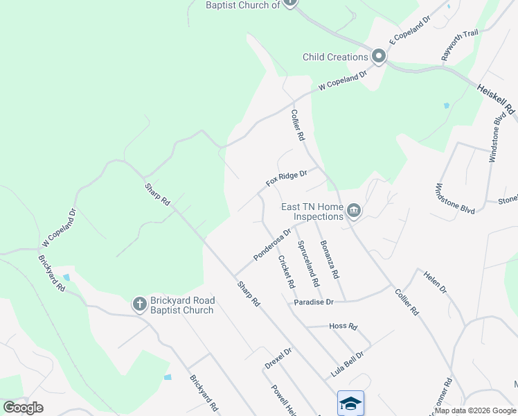 map of restaurants, bars, coffee shops, grocery stores, and more near 8327 Whippoorwill Dr in Powell