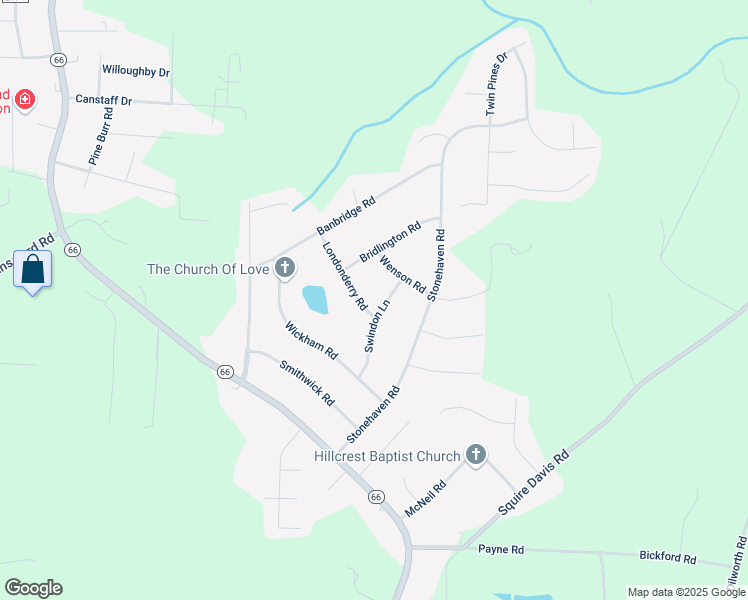 map of restaurants, bars, coffee shops, grocery stores, and more near 2316 Swindon Lane in Kernersville