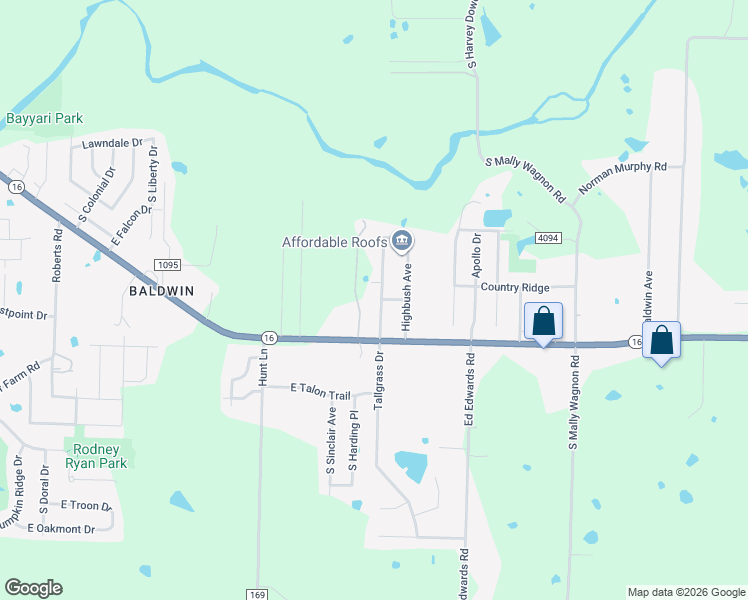 map of restaurants, bars, coffee shops, grocery stores, and more near 1353 Blue Willow Avenue in Fayetteville