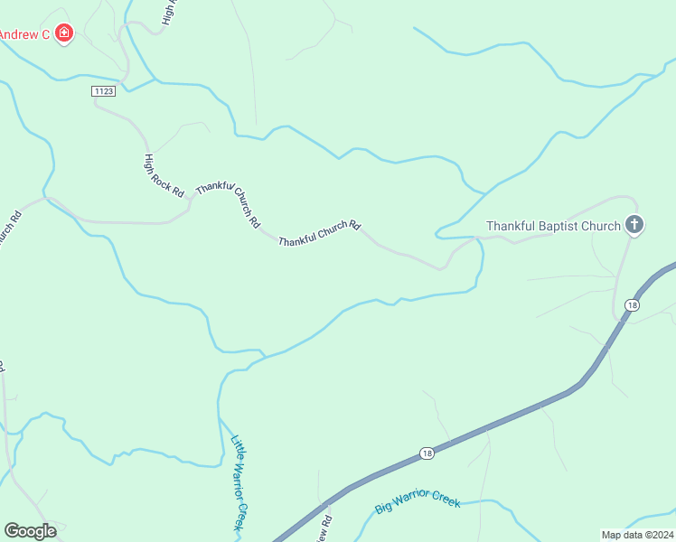 map of restaurants, bars, coffee shops, grocery stores, and more near 324 Thankful Church Road in Boomer
