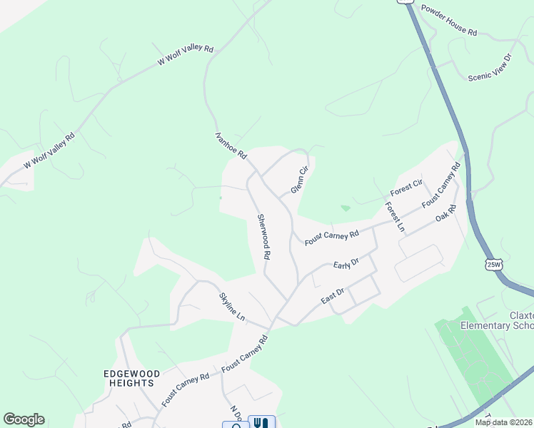 map of restaurants, bars, coffee shops, grocery stores, and more near 221 Sherwood Road in Powell