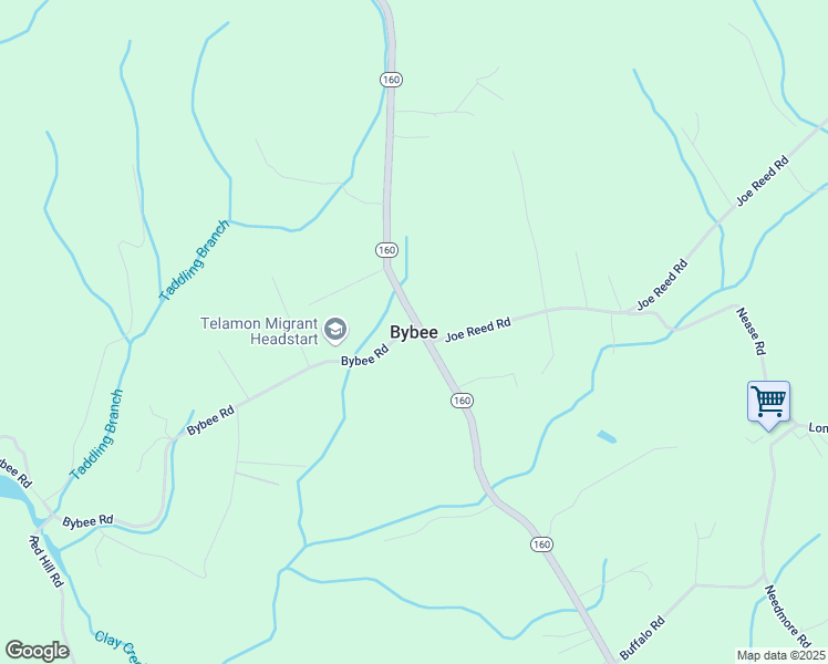 map of restaurants, bars, coffee shops, grocery stores, and more near in Bybee