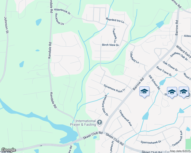 map of restaurants, bars, coffee shops, grocery stores, and more near 3012 Plum River Cove in High Point