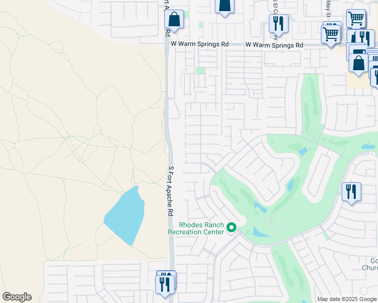 map of restaurants, bars, coffee shops, grocery stores, and more near 276 Crooked Tree Drive in Las Vegas