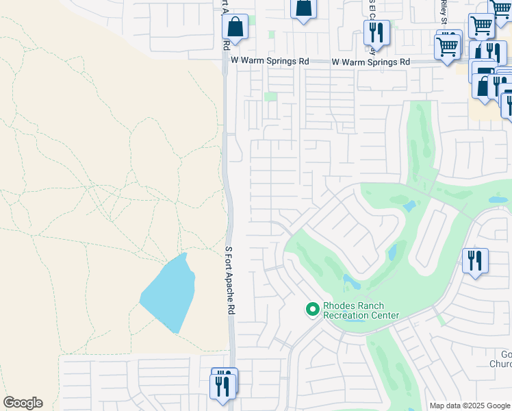 map of restaurants, bars, coffee shops, grocery stores, and more near 276 Crooked Tree Drive in Las Vegas