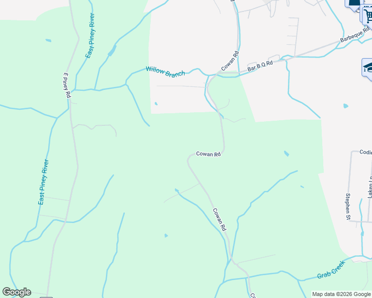 map of restaurants, bars, coffee shops, grocery stores, and more near 883 Cowan Road in Dickson
