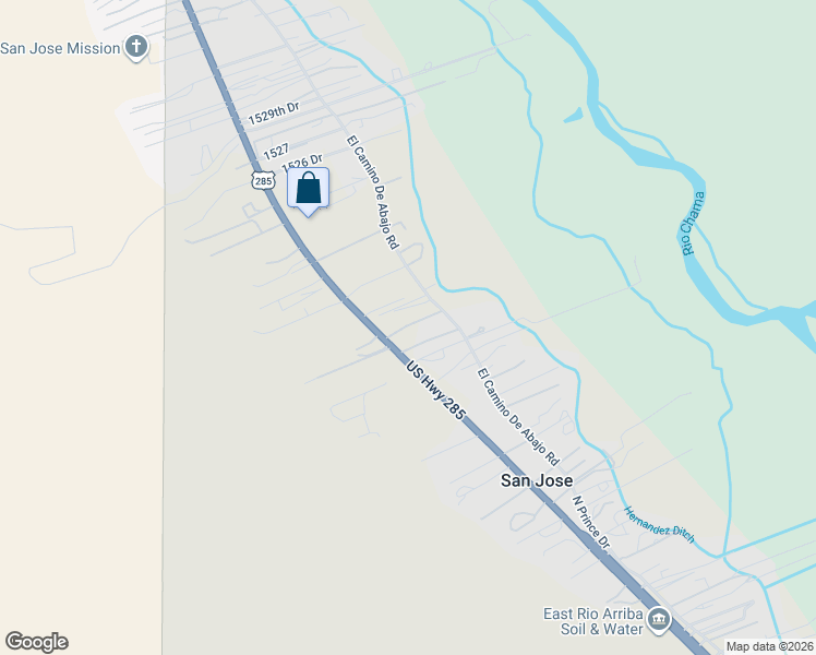 map of restaurants, bars, coffee shops, grocery stores, and more near 1937OA US Highway 285 in Española