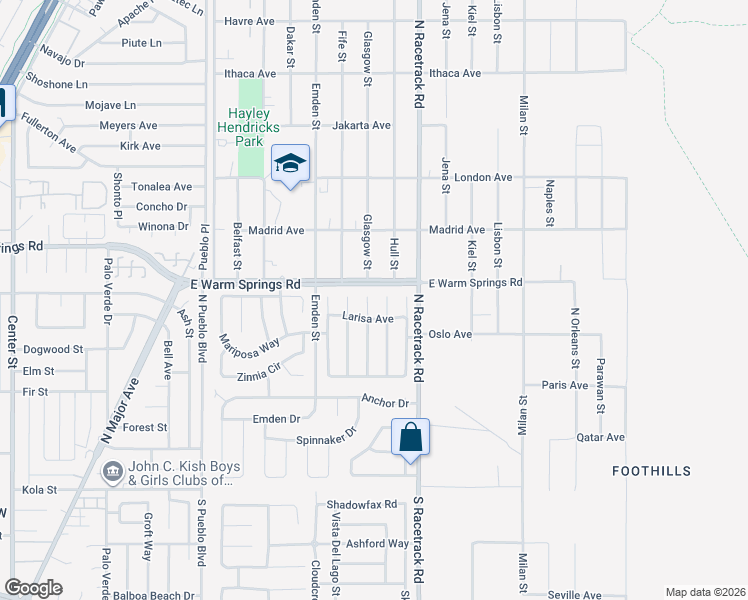 map of restaurants, bars, coffee shops, grocery stores, and more near 233 Night Fall Terrace in Henderson