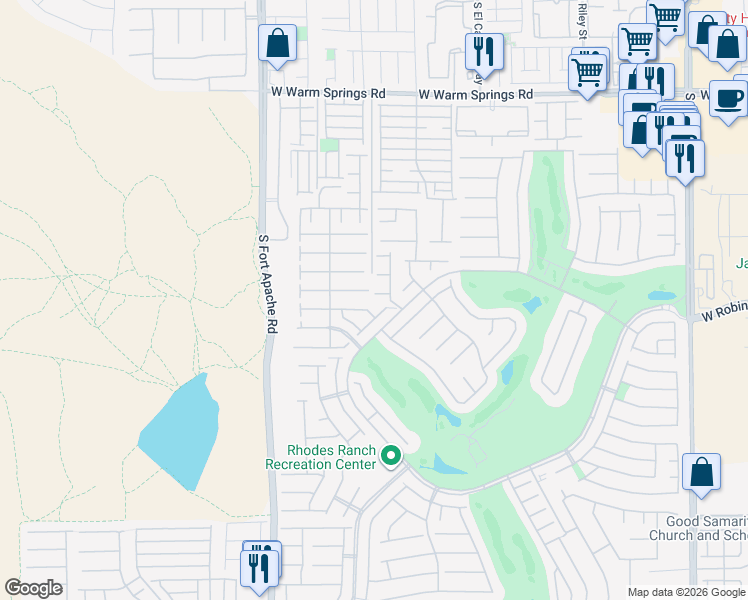 map of restaurants, bars, coffee shops, grocery stores, and more near 145 Forest Crossing Court in Las Vegas