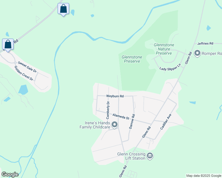 map of restaurants, bars, coffee shops, grocery stores, and more near 3012 Camberly Drive in Durham