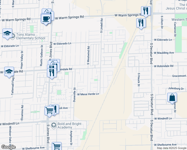 map of restaurants, bars, coffee shops, grocery stores, and more near 7744 Bellenden Street in Las Vegas
