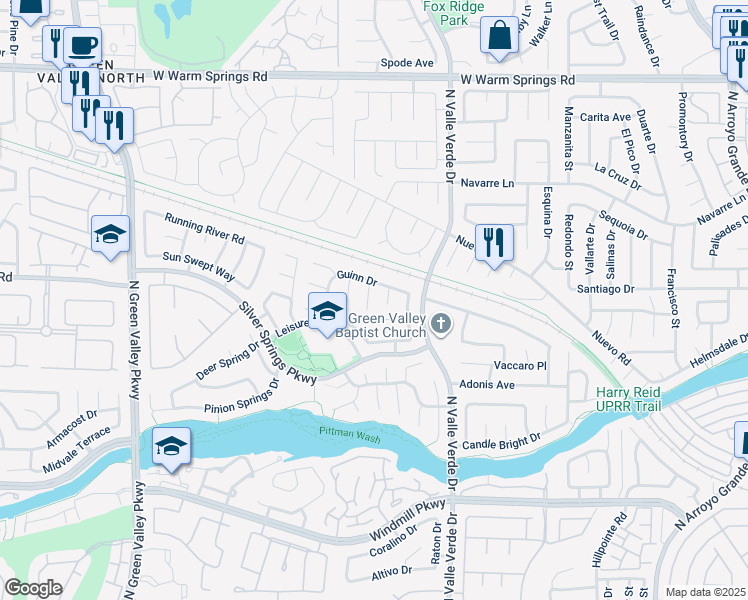 map of restaurants, bars, coffee shops, grocery stores, and more near 292 Kershner Court in Henderson