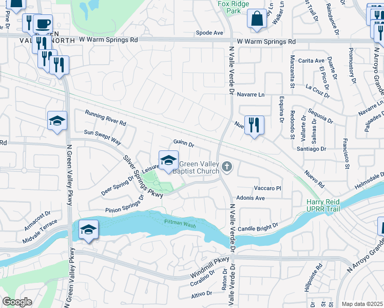 map of restaurants, bars, coffee shops, grocery stores, and more near 292 Kershner Court in Henderson